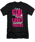 Just a Girl Who Loves Garbage Trucks Driver Garbage Truck Crazy Squirrel T-Shirt