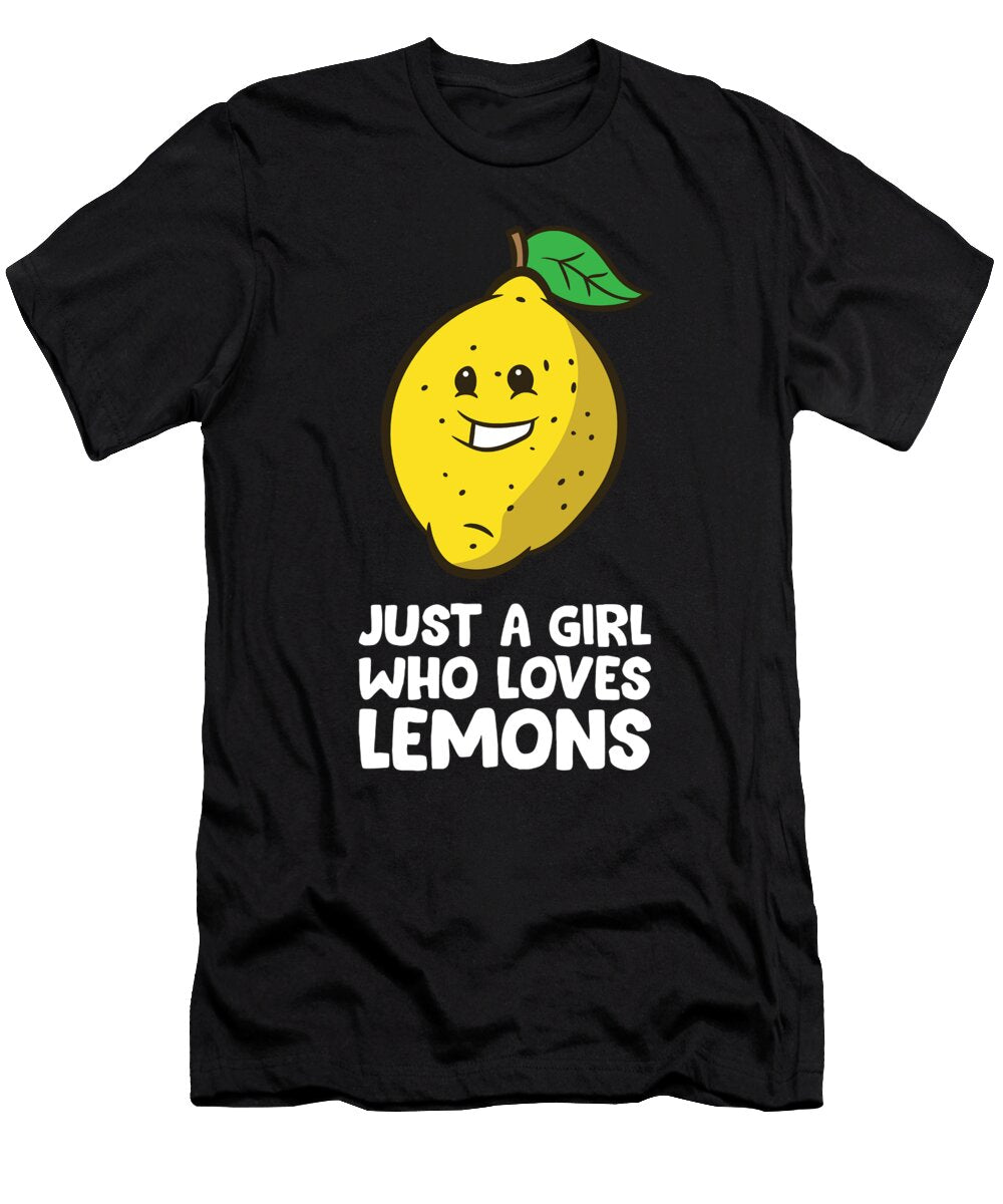 Just a Girl Who Loves Lemons Eq Designs T-Shirt