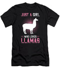 Just a Girl Who Loves Llamas for a Teen Girl Graphic Gordon Ziemann T-Shirt