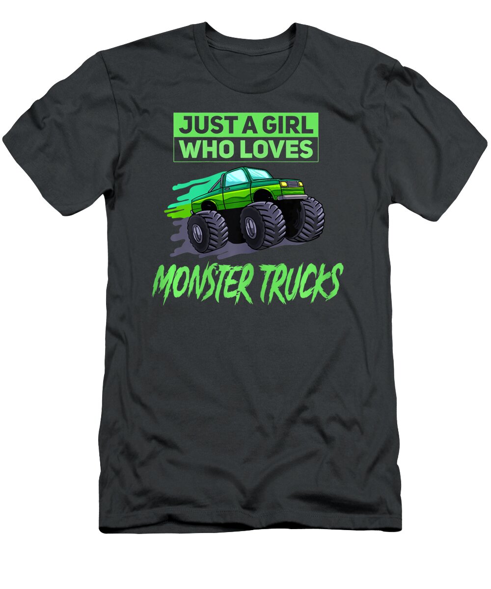 Just a Girl Who Loves Monster Trucks Anh Nguyen T-Shirt
