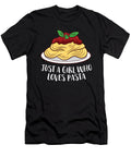 Just a Girl Who Loves Pasta Cute Pasta Girl Eq Designs T-Shirt