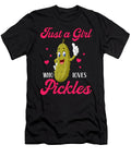 Just a Girl Who Loves Pickles Vegan Women Pickle Gifts Thepassionshop T-Shirt