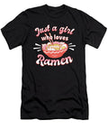 Just a Girl Who Loves Ramen Colorful Ramen Gift Licensed Art T-Shirt