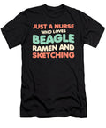 Just a Nurse Who Loves Beagle Dogs Ramen and Zyneu Gangd T-Shirt
