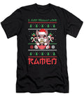 Just Really Love Ramen Xmas Kitten Christmas Cat Florian Dold Art T-Shirt