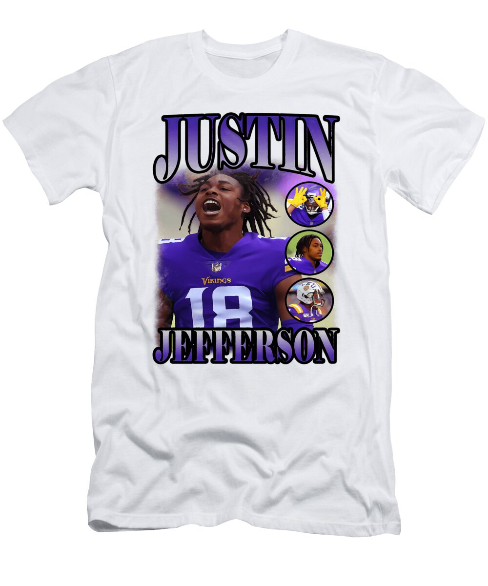 Justin Jefferson Football Montage Milar Style T-Shirt