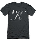 K in Light Gray Bird and Script Custom Home Fashions T-Shirt
