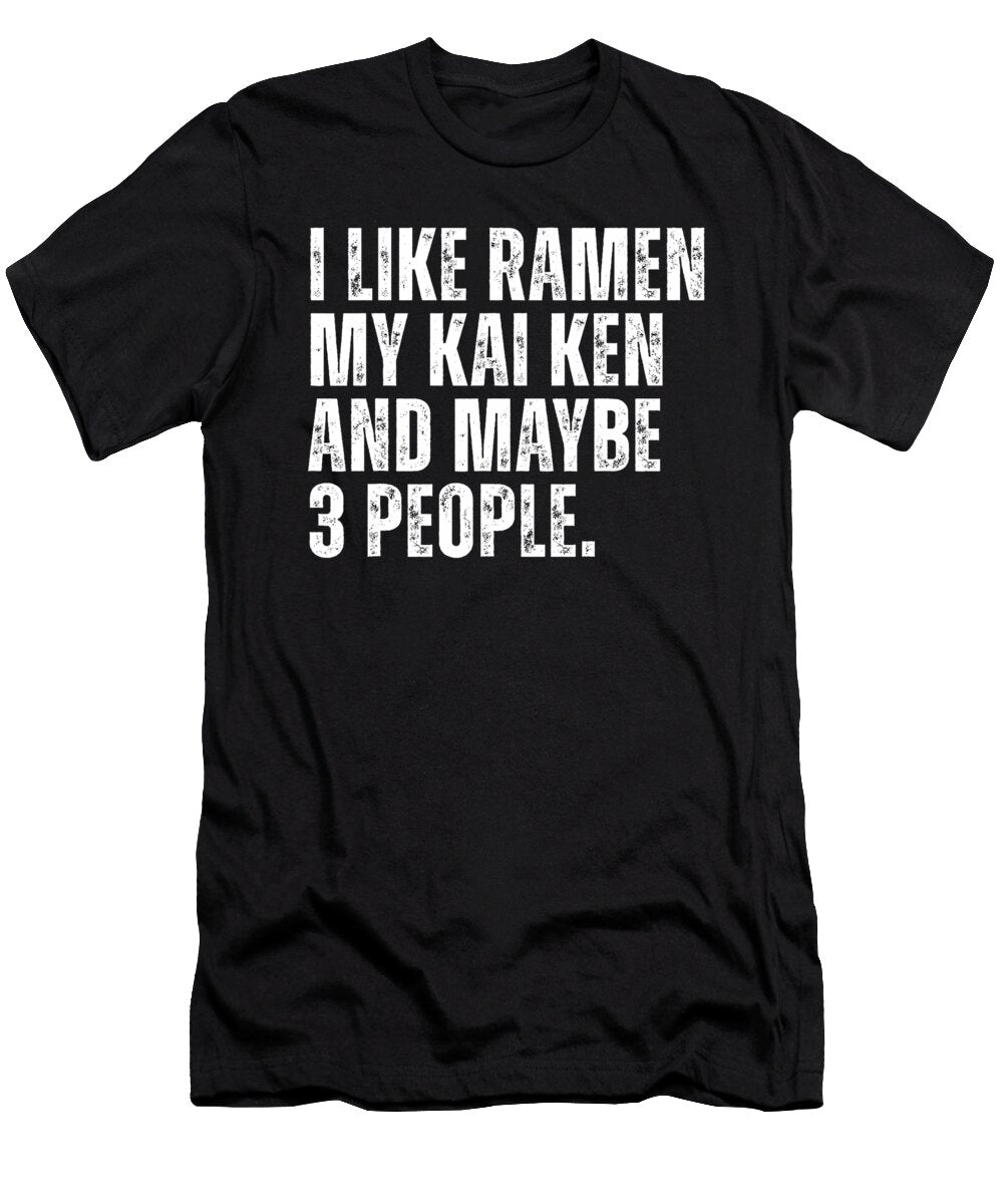 Kai Ken Dog Owner Ramen Noodles Lover Funny Zyneu Gangd T-Shirt