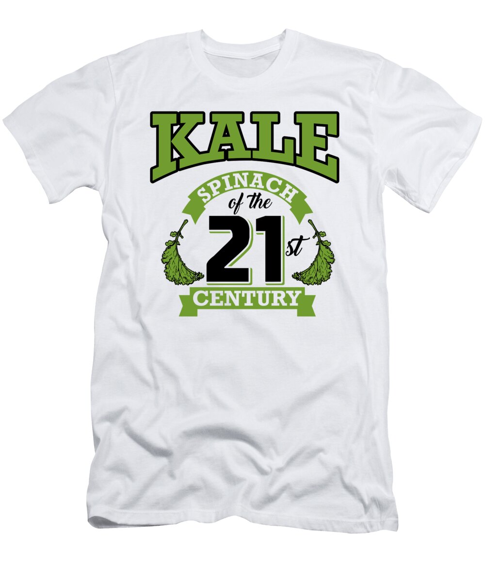 Kale Spinach of the 21st Century Kale Art for Vegans Light Nikita Goel T-Shirt