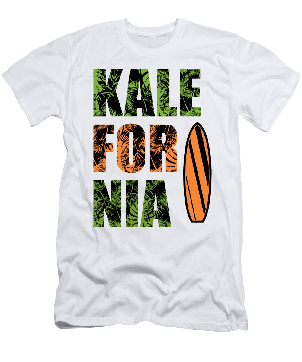 Kalefornia Diet Kale Art for Vegans in California Light Nikita Goel T-Shirt
