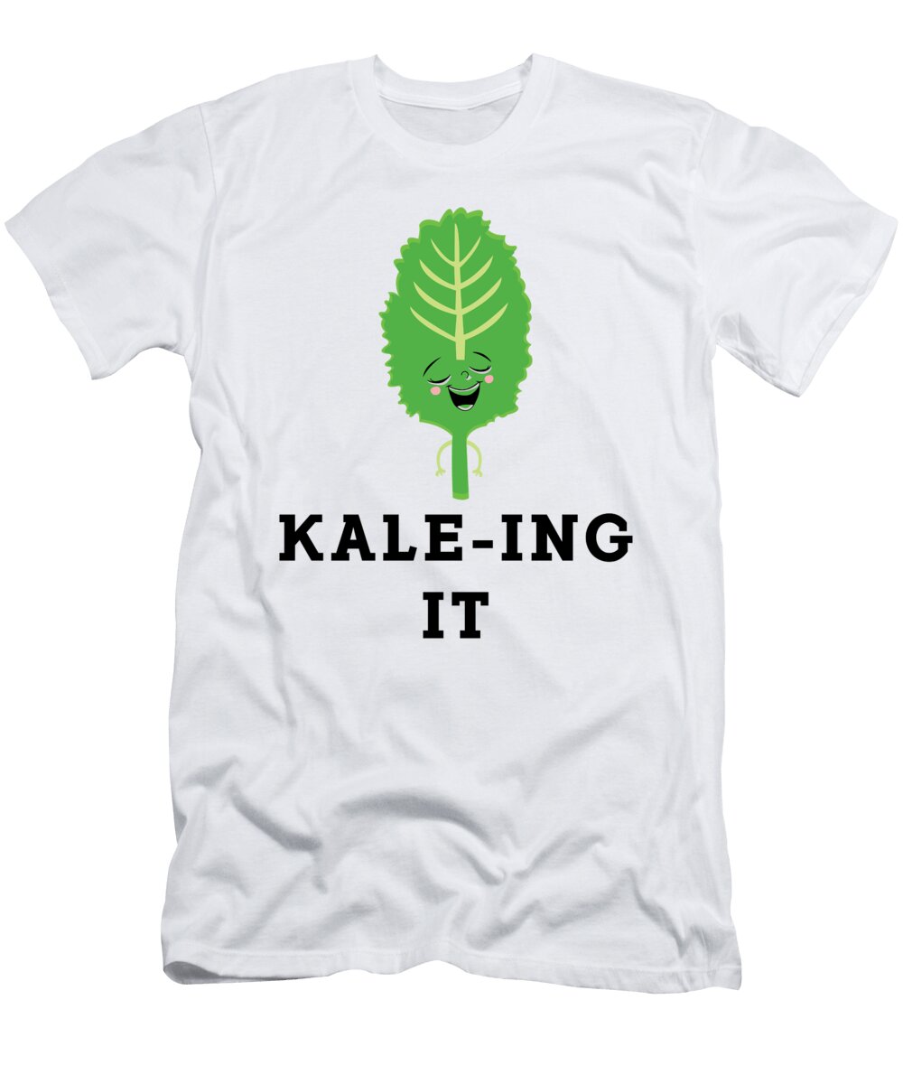 Kaleing It Kale Art for Vegans Vegetarians Light Nikita Goel T-Shirt