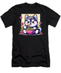 Kawaii Alaskan Klee Kai Dog Eating Ramen Zyneu Gangd T-Shirt