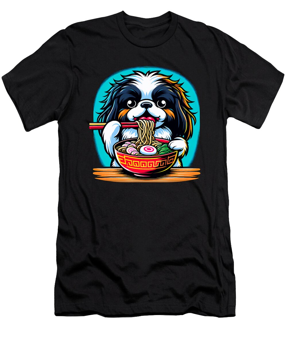 Kawaii Anime Japanese Chin Dog Ramen Zyneu Gangd T-Shirt