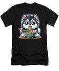Kawaii Anime Norwegian Elkhound Dog Ramen Zyneu Gangd T-Shirt