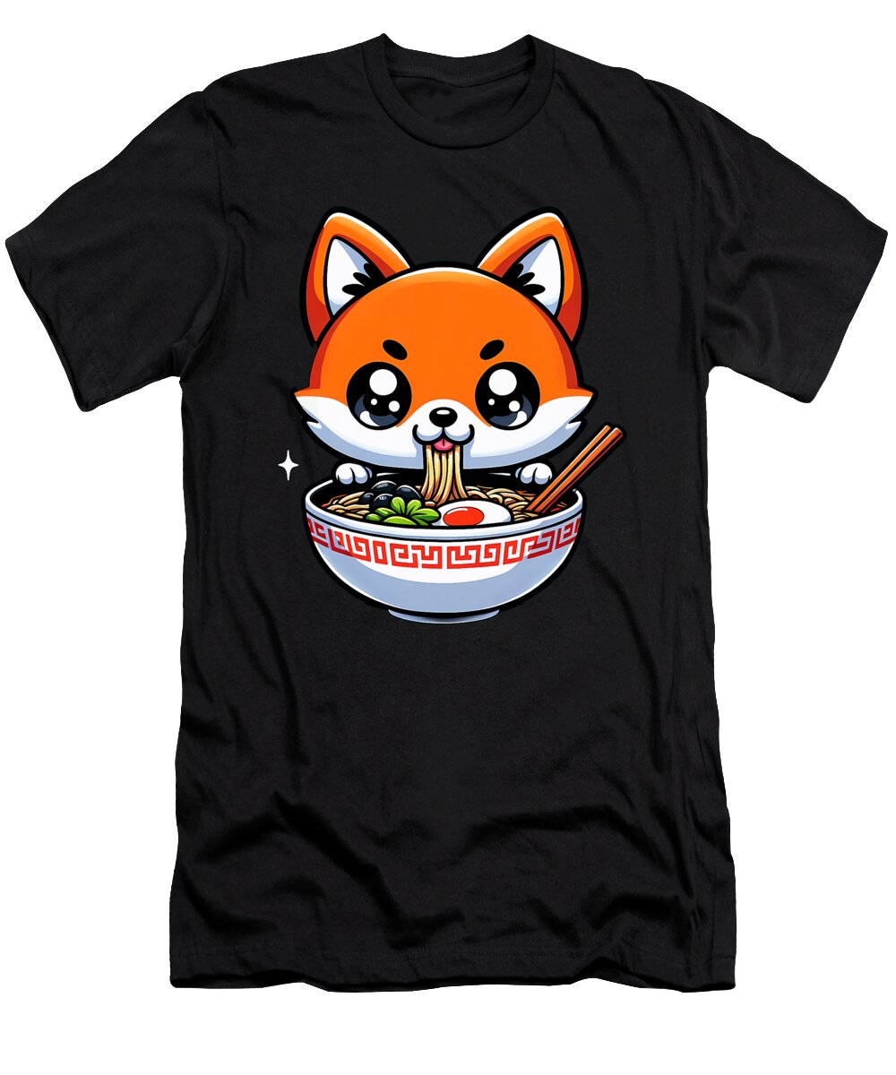 Kawaii Anime Toy Fox Terrier Dog Ramen Zyneu Gangd T-Shirt