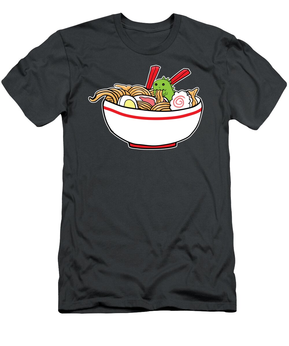 Kawaii Anime Trex Dinosaur Cute Dinosaurs Japanese Ramen Karis Dorota T-Shirt