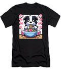 Kawaii Border Collie Dog Eating Ramen Zyneu Gangd T-Shirt