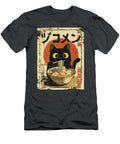 Kawaii Cat Eating Ramen Noodles Funny Vintage Zyneu Gangd T-Shirt