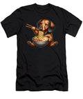 Kawaii Dachshund Eating Ramen Noodle Anime Japanese Food Lover Job T-Shirt