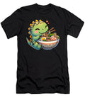 Kawaii Dinosaur Eating Ramen Noodle Anime Japanese Food Lover Job T-Shirt