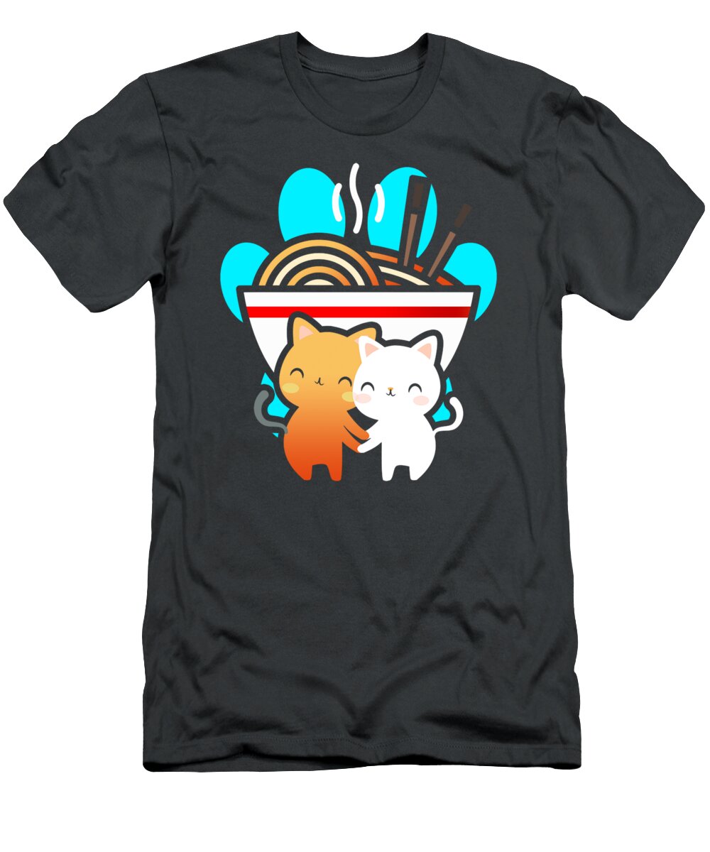Kawaii Japanese Anime Ramen Noodle Cat Karis Dorota T-Shirt