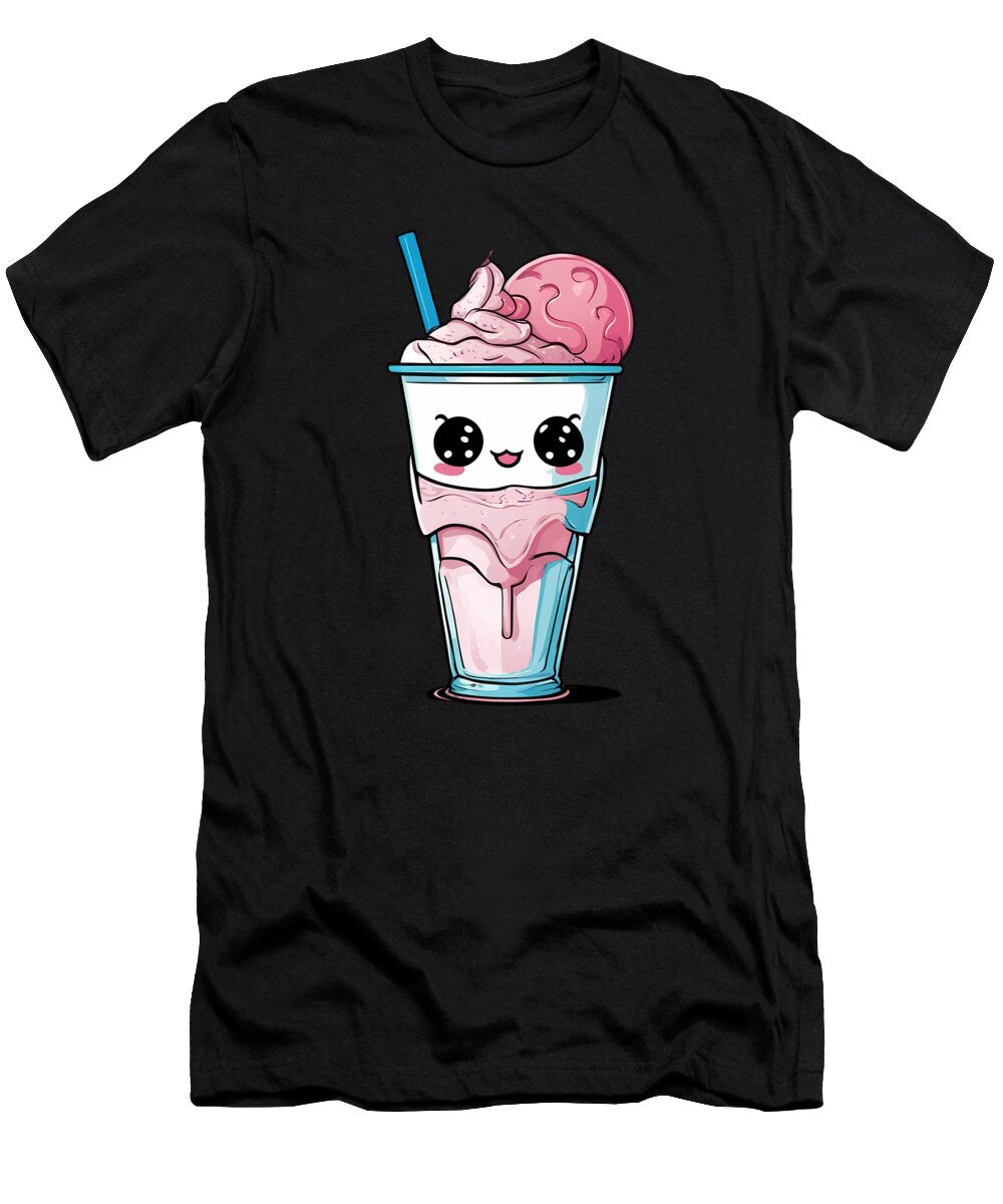 Kawaii Milkshake Anime Girl Nft T-Shirt