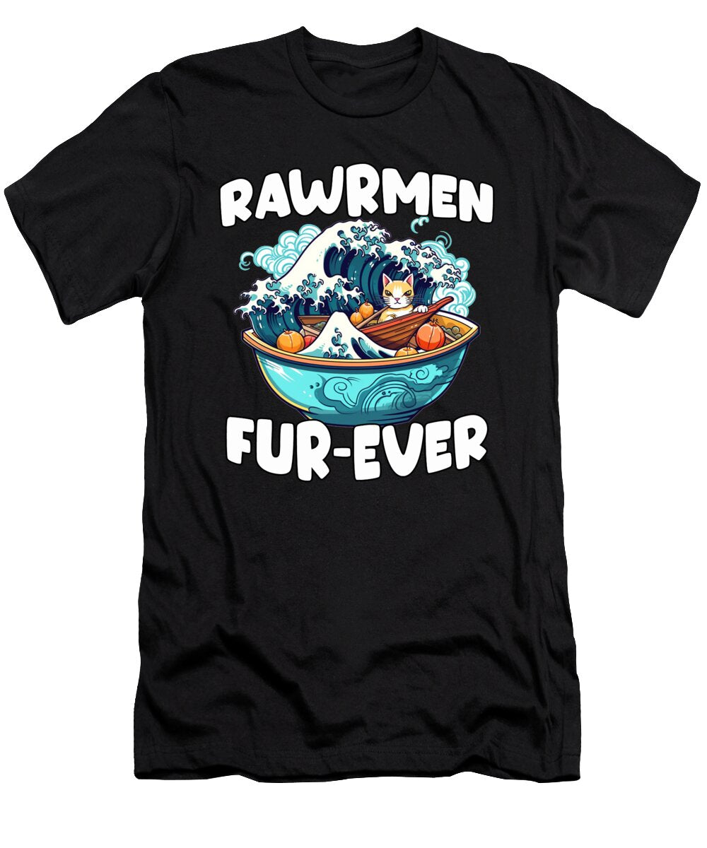 Kawaii Neko Ramen Otaku Gift for Anime Fans Benjamin Burkert T-Shirt