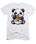 Kawaii Panda Eating Ramen Noodle Anime Japanese Food Lover Job T-Shirt