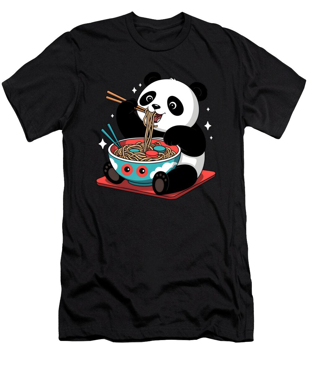 Kawaii Panda Ramen Noodles Cute Anime Orgence Matungwa T-Shirt