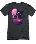 Kawaii Pastel Goth Cat Eating Ramen Under Moon Zyneu Gangd T-Shirt