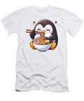 Kawaii Penguin Eating Ramen Noodle Anime Japanese Food Lover Job T-Shirt
