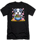 Kawaii Pit Bull Dog Eating Ramen Zyneu Gangd T-Shirt