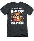 Kawaii Powered By Kpop and Ramen Cute Kpop Cat Zyneu Gangd T-Shirt