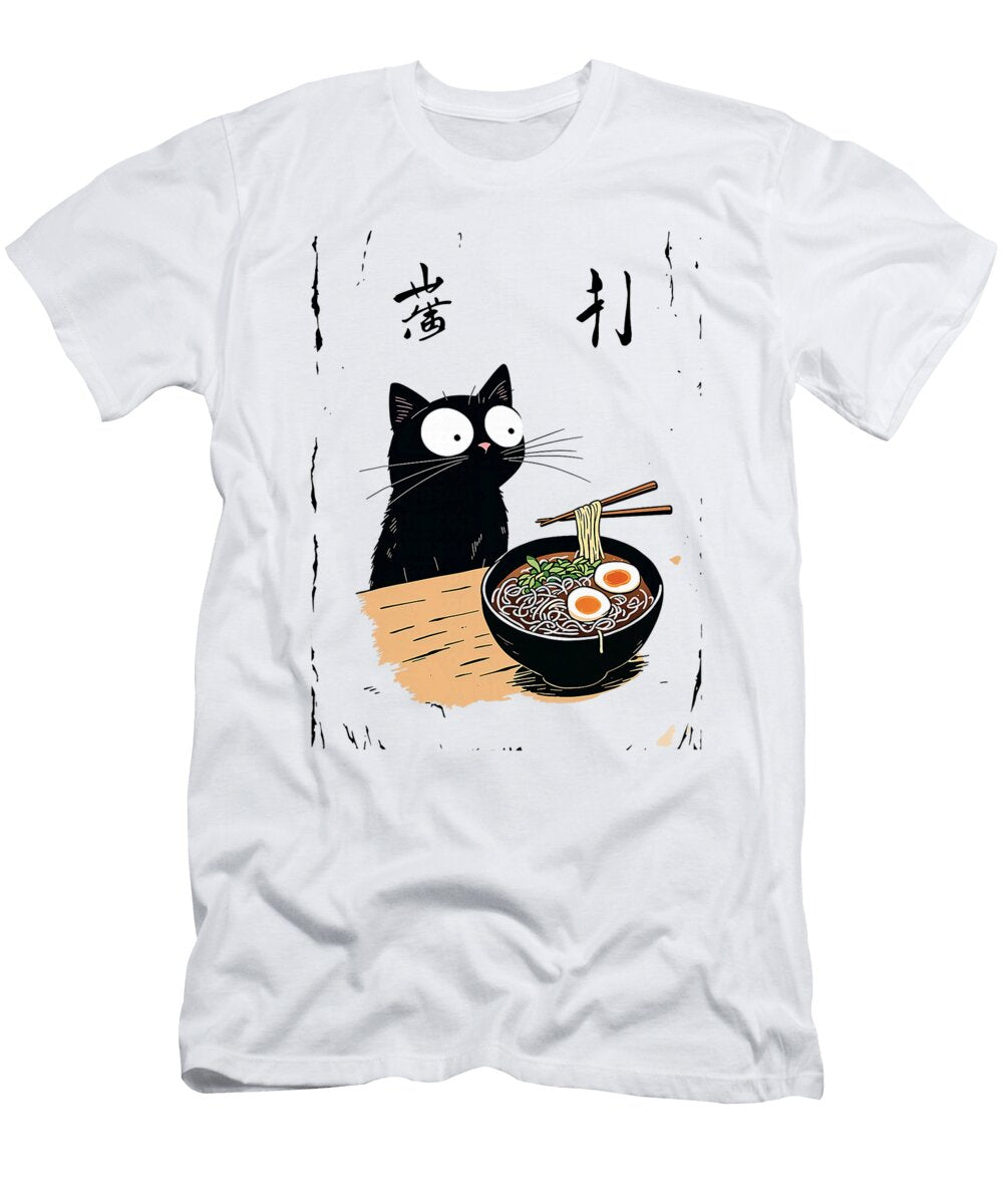Kawaii Ramen Cat Cute Japanese Food for Anime Zyneu Gangd T-Shirt