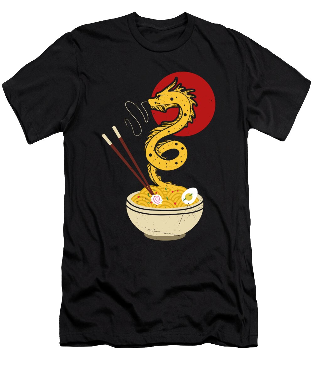 Kawaii Ramen Funny Japanese Asian Noodles Dragon Maximus Designs T-Shirt