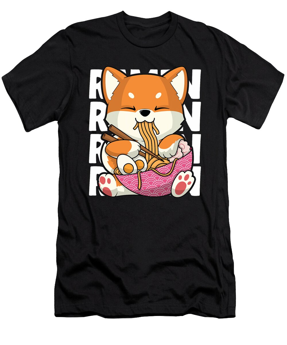 Kawaii Shiba Inu Dog Ramen Japan Corgi Zyneu Gangd T-Shirt