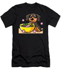 Kawaii Weiner Dachshund Dog Eating Ramen Zyneu Gangd T-Shirt