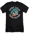 Keep Calm and Swim Faster Freediving Freediver Tshirtconcepts Marvin Poppe T-Shirt