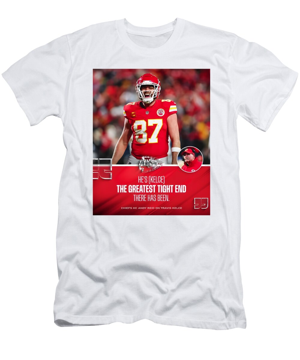 Kelce Chronicles the Pinnacle of Tight End Excellence Creator Designs T-Shirt