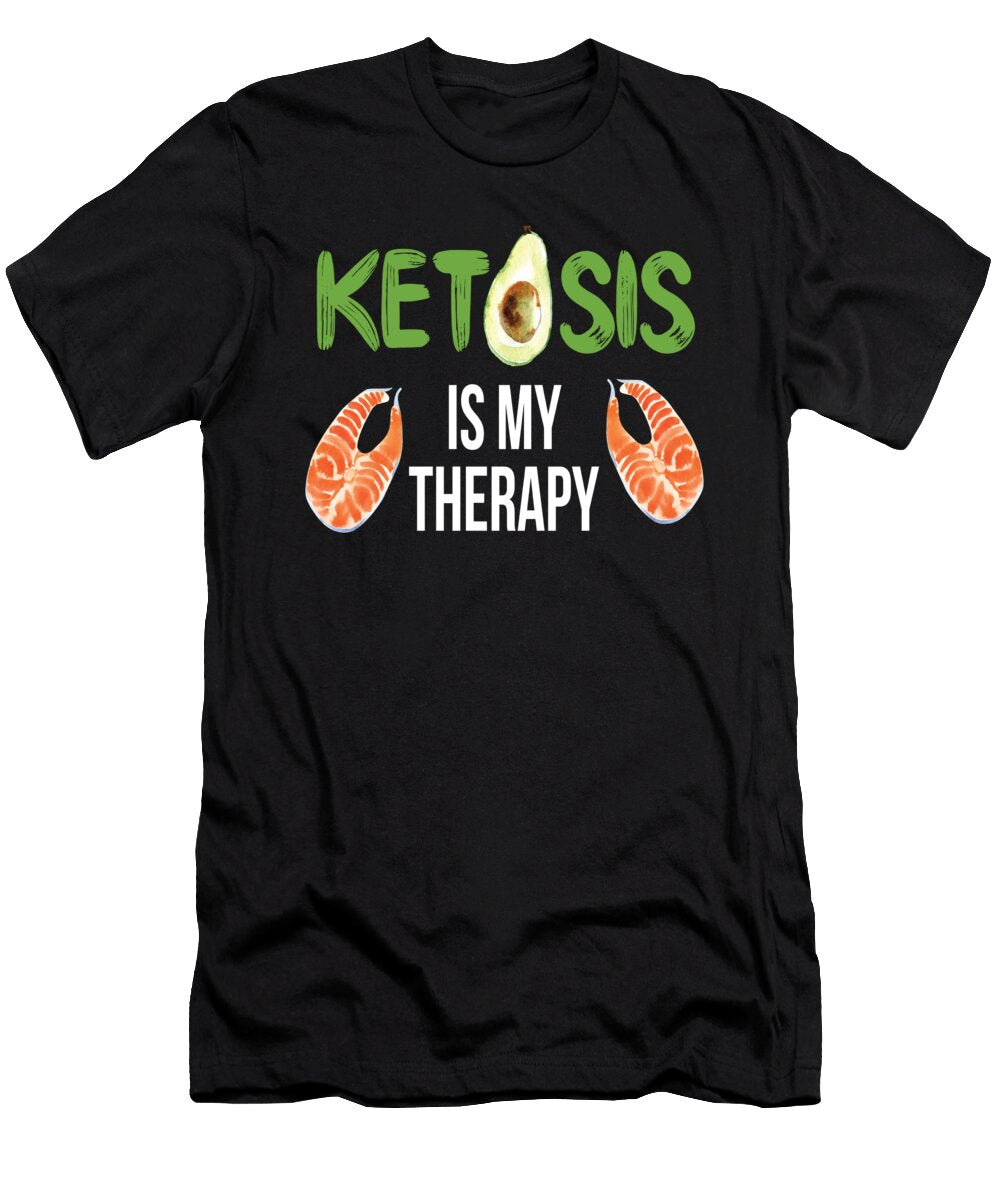 Ketosis Is My Therapy Healthy Food Moon T-Shirt