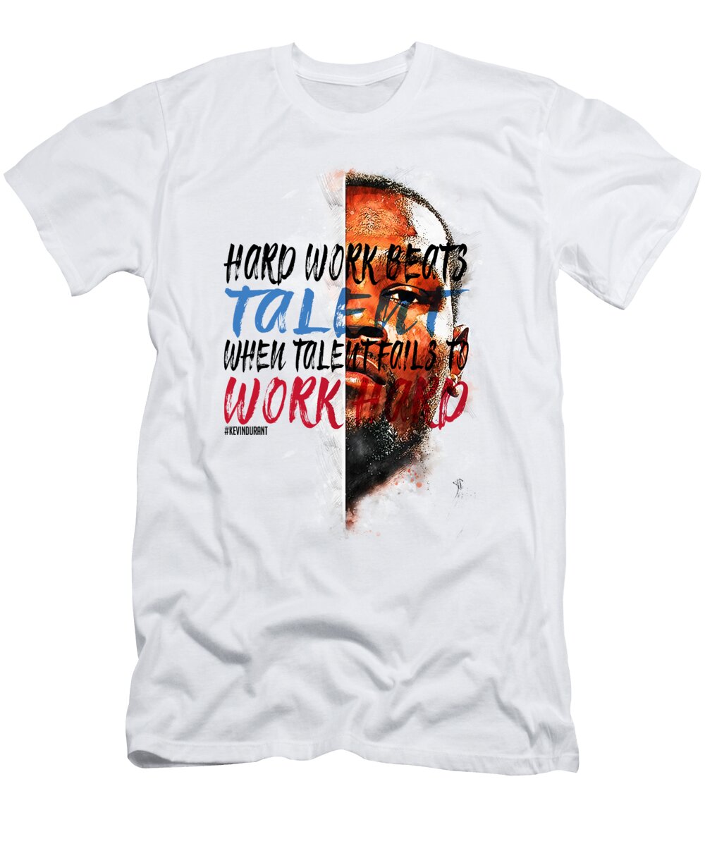 Kevin Durant Inspirational Motivational Quote Scribblelifedesign T-Shirt