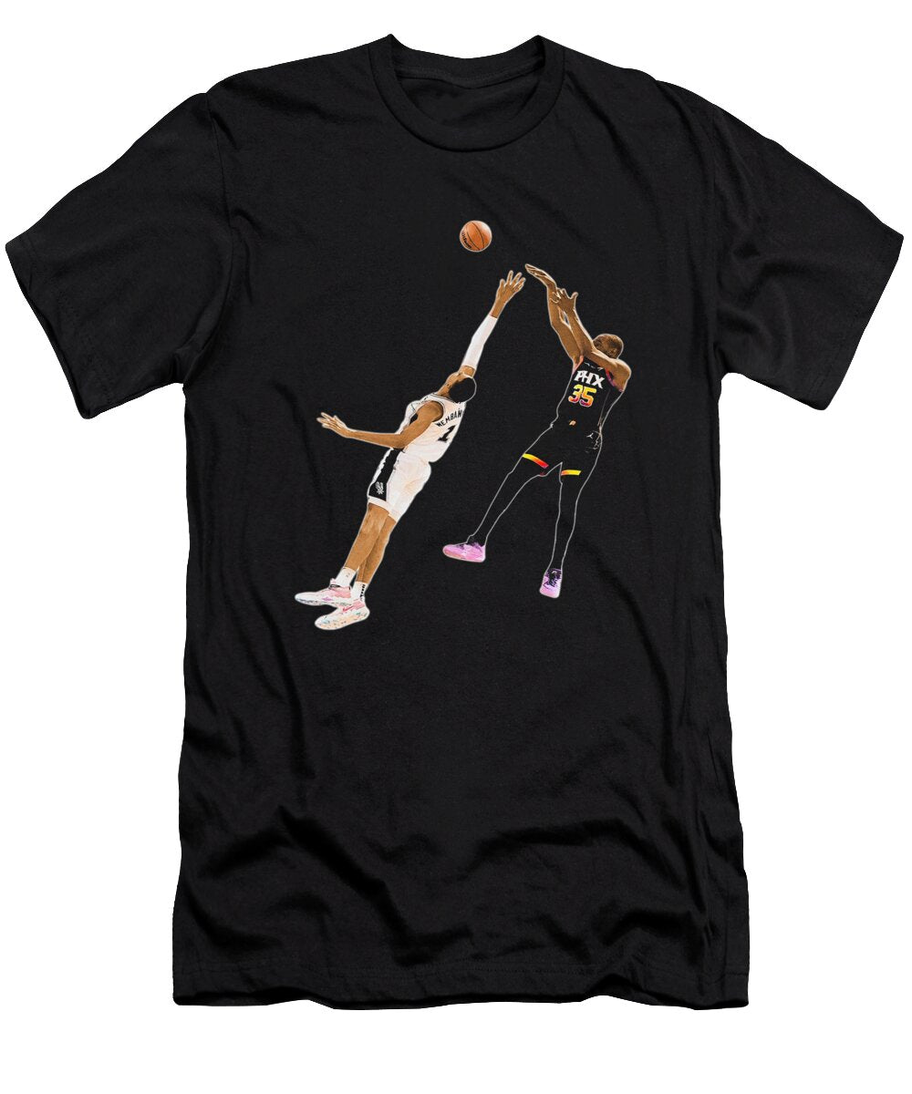 Kevin Durant Over Victor Wembanyama Ozlem Altin T-Shirt