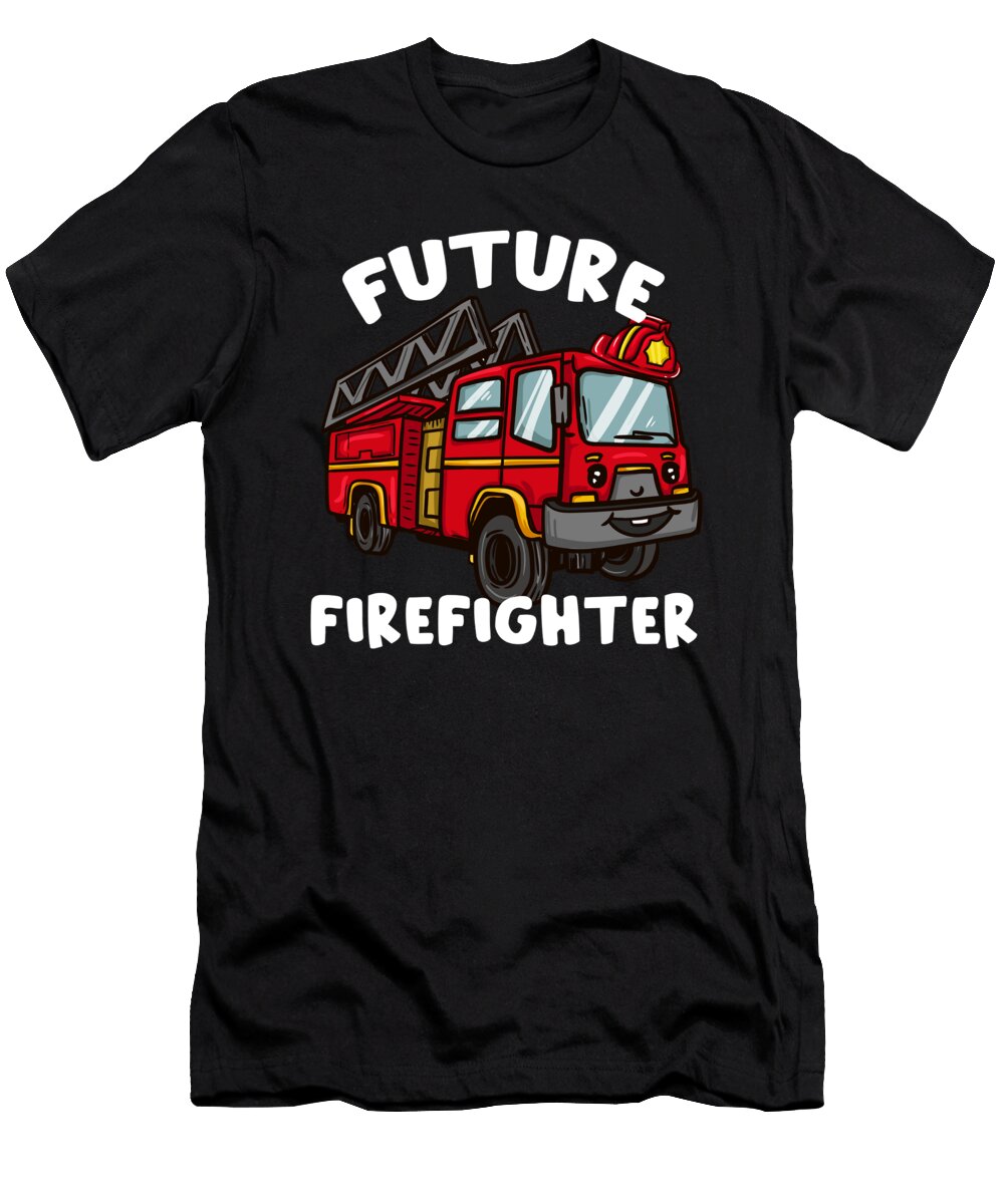 Kids Future Firefighter I Fireman Outfit Boys Design Bi Nutz T-Shirt