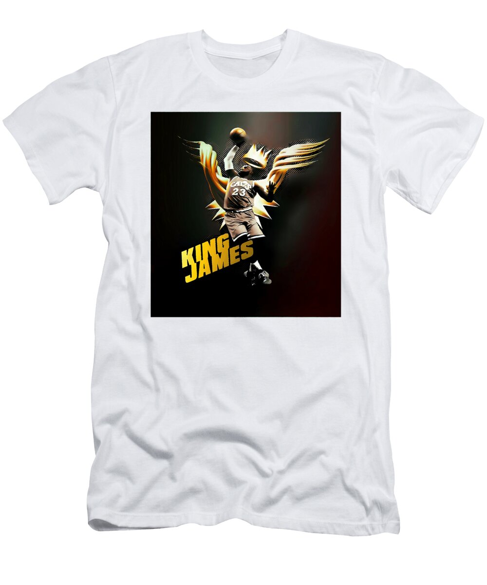 King James Basketball Art Kenvin Tran T-Shirt