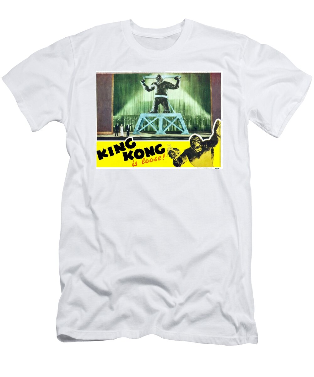 King Kong Is Loose 1933 Movie Poster T-Shirt
