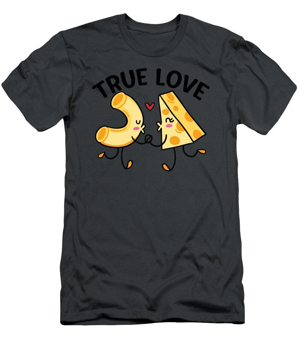 Kissing Macaroni and Cheese True Love for Pasta Food Lovers Barry Maizey T-Shirt