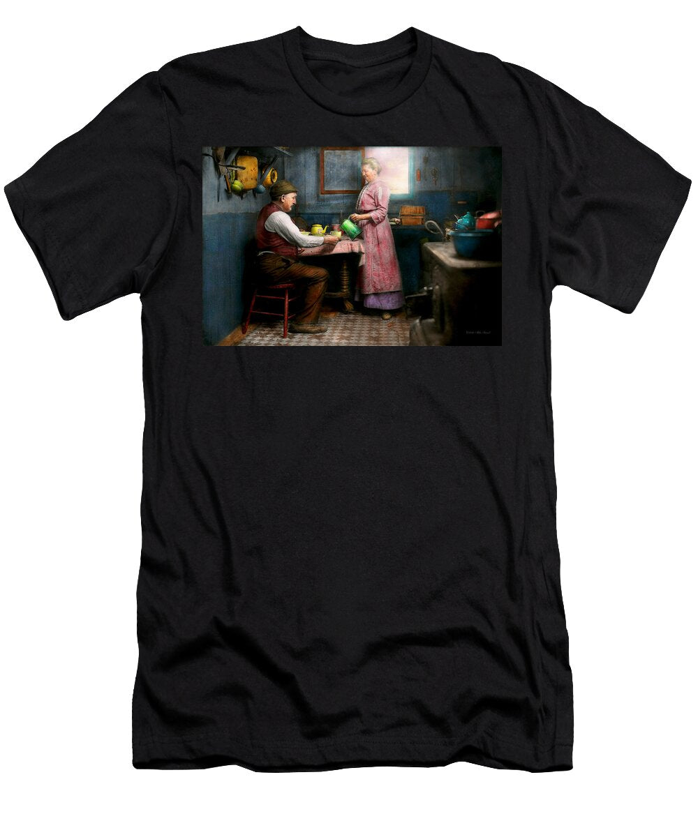 Kitchen Morning Coffee 1915 Mike Savad T-Shirt