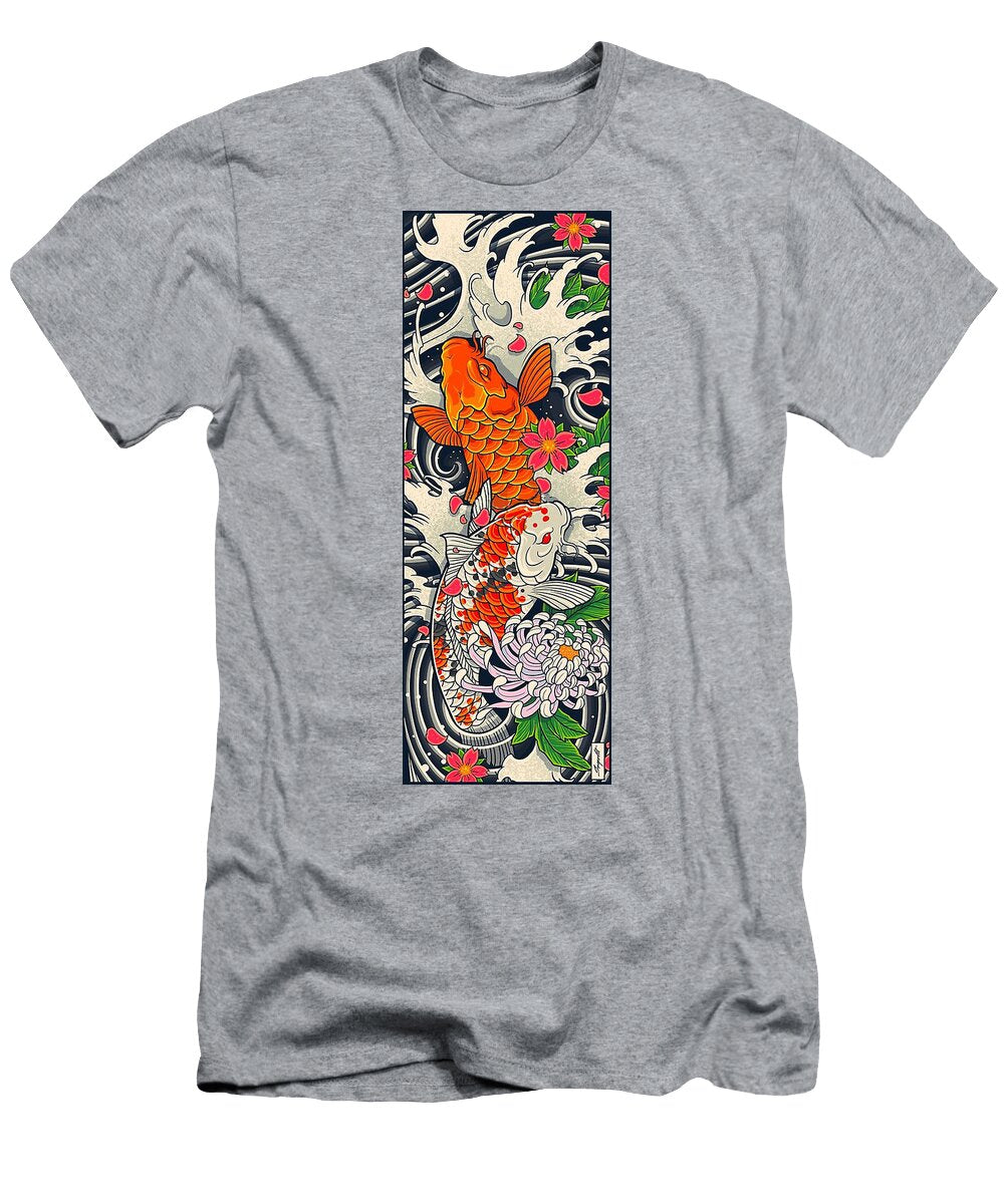 Koi Fish Pond Abraham Gagnon T-Shirt