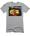 Korean Tteokbokki Rice Dumplings Black Dish in an Korean Ethnic Restaurant with Sweet Ganjang Soy Sauce Meat and Zucchini Bell Peppers Veggies Luca Lorenzelli T-Shirt