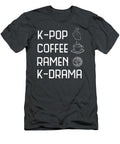 Kpop Coffee Ramen Kdrama Funny Korean Girl Boy Band Hangul Eilidg Ilhaa T-Shirt